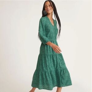 Marine Layer Eyelet Willow Midi Dress
